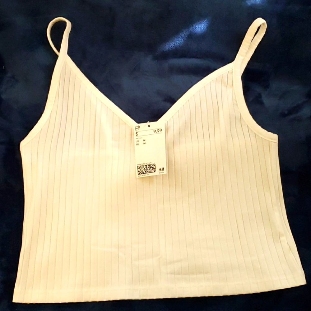 H&M White crop top